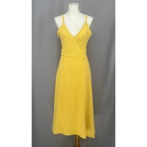 Patagonia Dress Womens XL Wrap Midi Organic Cotton Hemp Summer Lightweight